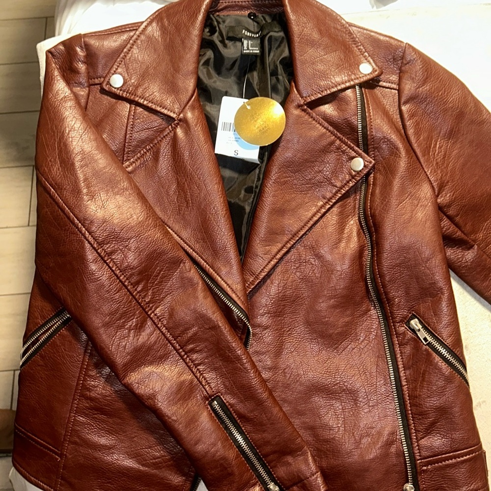 Forever 21 Brown Leather Jacket